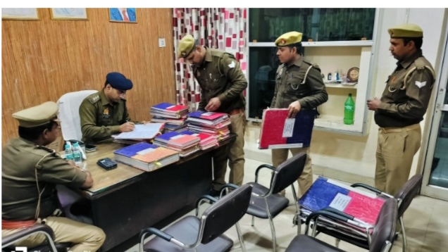 _पिपरी जनपद सोनभद्र, श्री अमित कुमार द्वारा थाना अनपरा का किया गया अर्धवार्षिक निरीक्षण_ _पिपरी जनपद सोनभद्र, श्री अमित कुमार द्वारा थाना अनपरा का किया गया अर्धवार्षिक निरीक्षण_