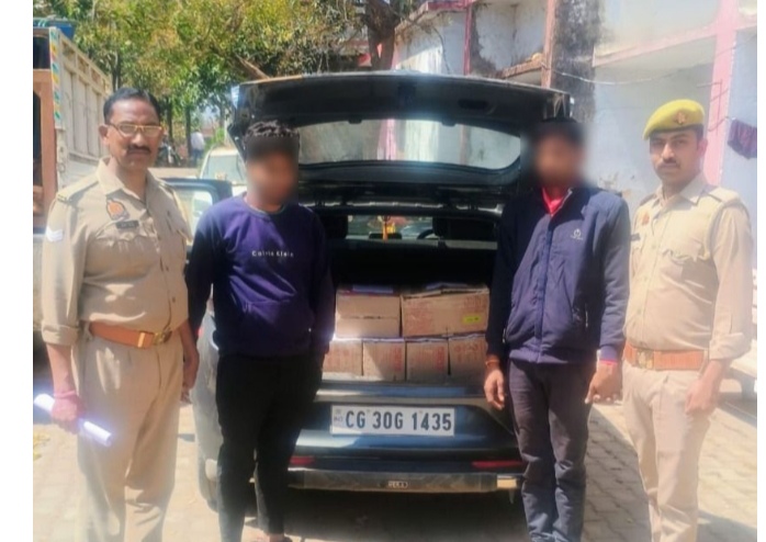 _अवैध अंग्रेजी शराब की तस्करी करने वाले गिरोह के 02 शराब तस्कर थाना म्योरपुर पुलिस की गिरफ्तार_ _अवैध अंग्रेजी शराब की तस्करी करने वाले गिरोह के 02 शराब तस्कर थाना म्योरपुर पुलिस की गिरफ्तार_
