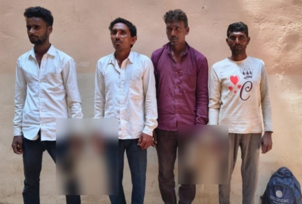 सोनभद्र थाना कोन पुलिस द्वारा 21 राशि गोवंश(बैल) को बरामद कर मौके से 04 नफर अभियुक्तगण को किया गया गिरफ्तार