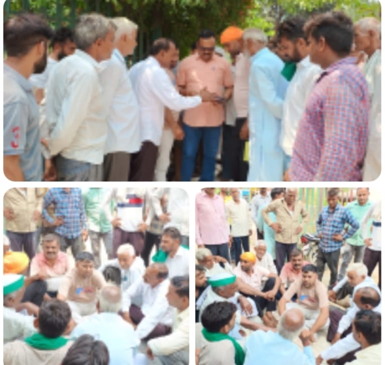 झालू विद्युत उपकेंद्र पर किसानों ने मांगों को लेकर दिया धरना झालू विद्युत उपकेंद्र पर किसानों ने मांगों को लेकर दिया धरना
