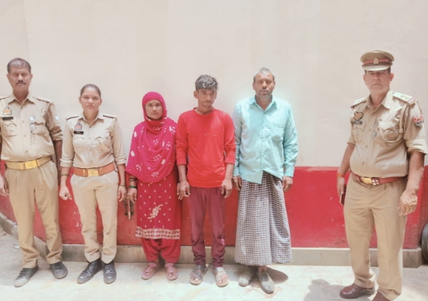 थाना रॉबर्ट्सगंज पुलिस द्वारा दहेज हत्या से सम्बन्धित प्रकरण में 03 अभियुक्तों को किया गया गिरफ्तार
