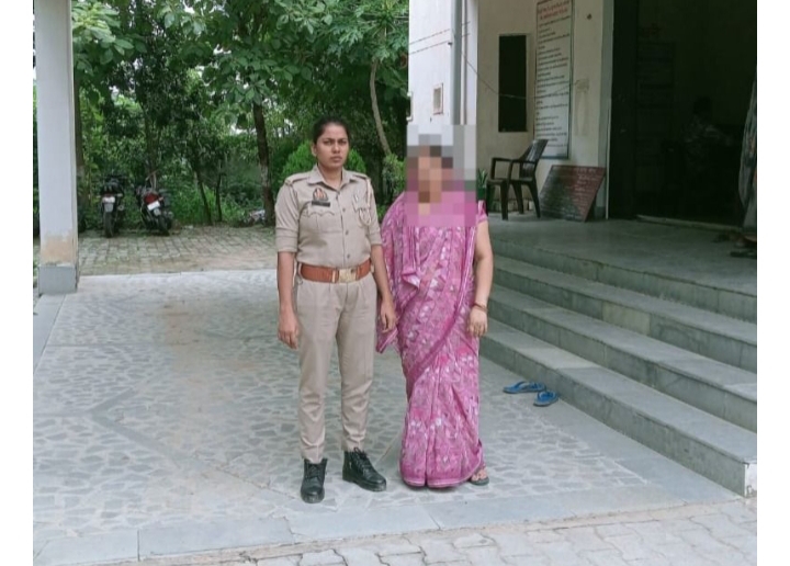 थाना शाहगंज पुलिस ने डीपी एक्ट में वांछित 01 अभियुक्ता को किया गिरफ्तार