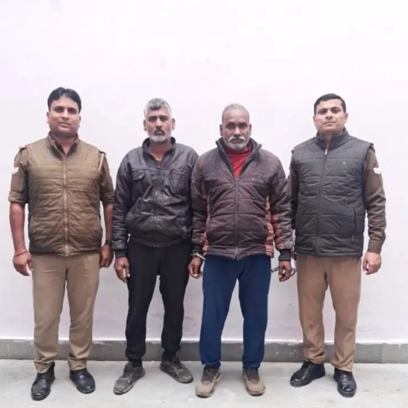 अहरौरा पुलिस ने 20-20 हजार के इनामी दो गो-तस्करों को किया गिरफ्तार