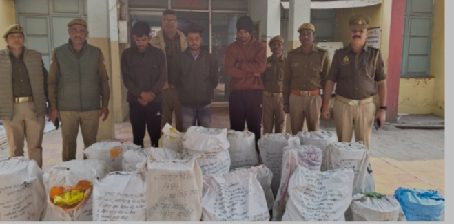 थाना अनपरा पुलिस की बड़ी कार्रवाई, संगठित चोरी गिरोह का भंडाफोड़, 03 शातिर अभियुक्त गिरफ्तार, ₹20 लाख का माल बरामद