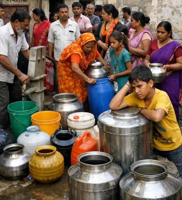 मिर्ज़ापुर में जल संकट, बसनहीं बाजार के पुरानी बजाजी क्षेत्र में 24 घंटे से पानी सप्लाई ठप मिर्ज़ापुर में जल संकट, बसनहीं बाजार के पुरानी बजाजी क्षेत्र में 24 घंटे से पानी सप्लाई ठप