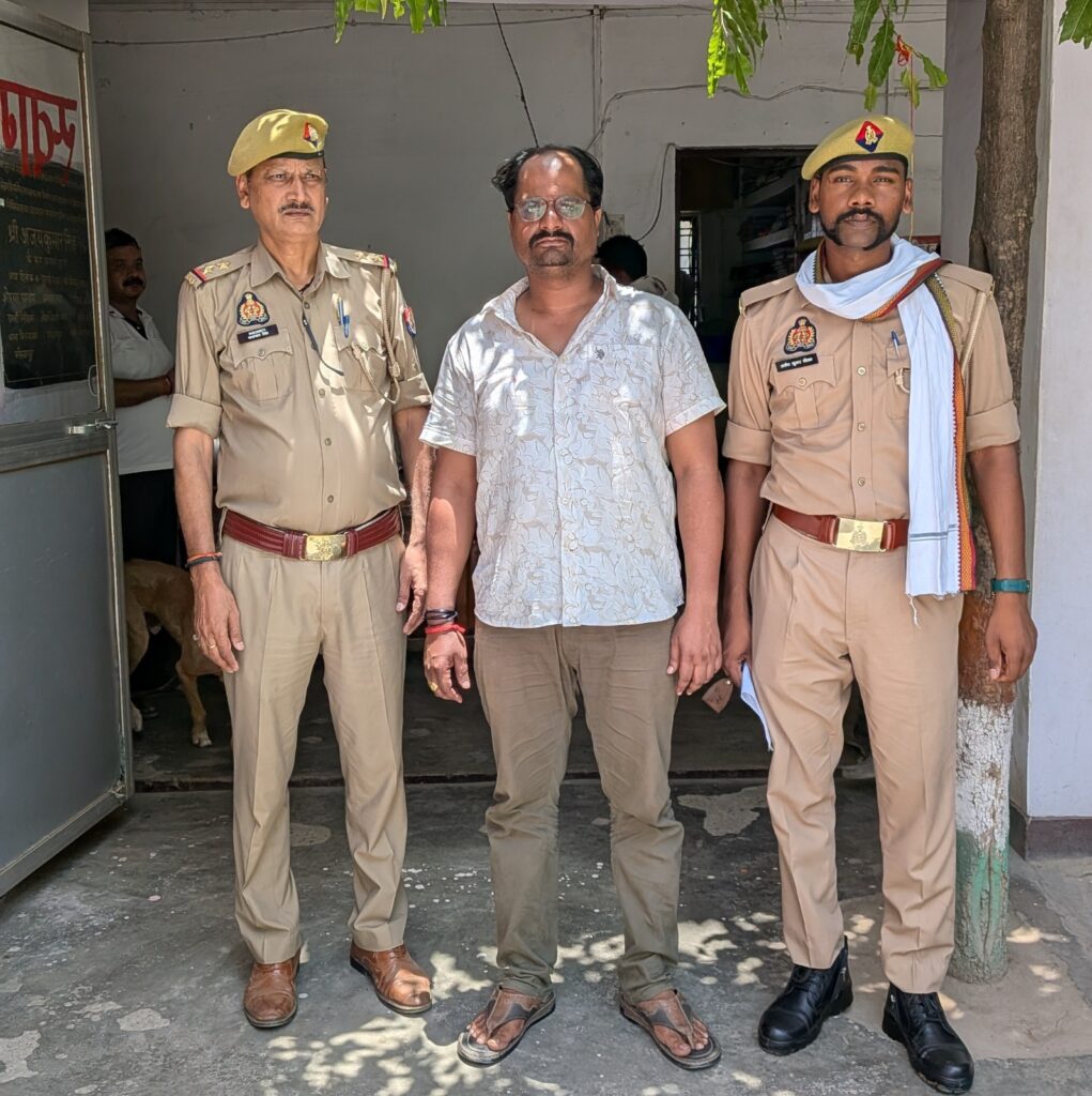 थाना विन्ध्याचल पुलिस द्वारा हत्या के प्रयास के अभियोग से सम्बन्धित अभियुक्त गिरफ्तार, घटना में प्रयुक्त वाहन कार बरामद