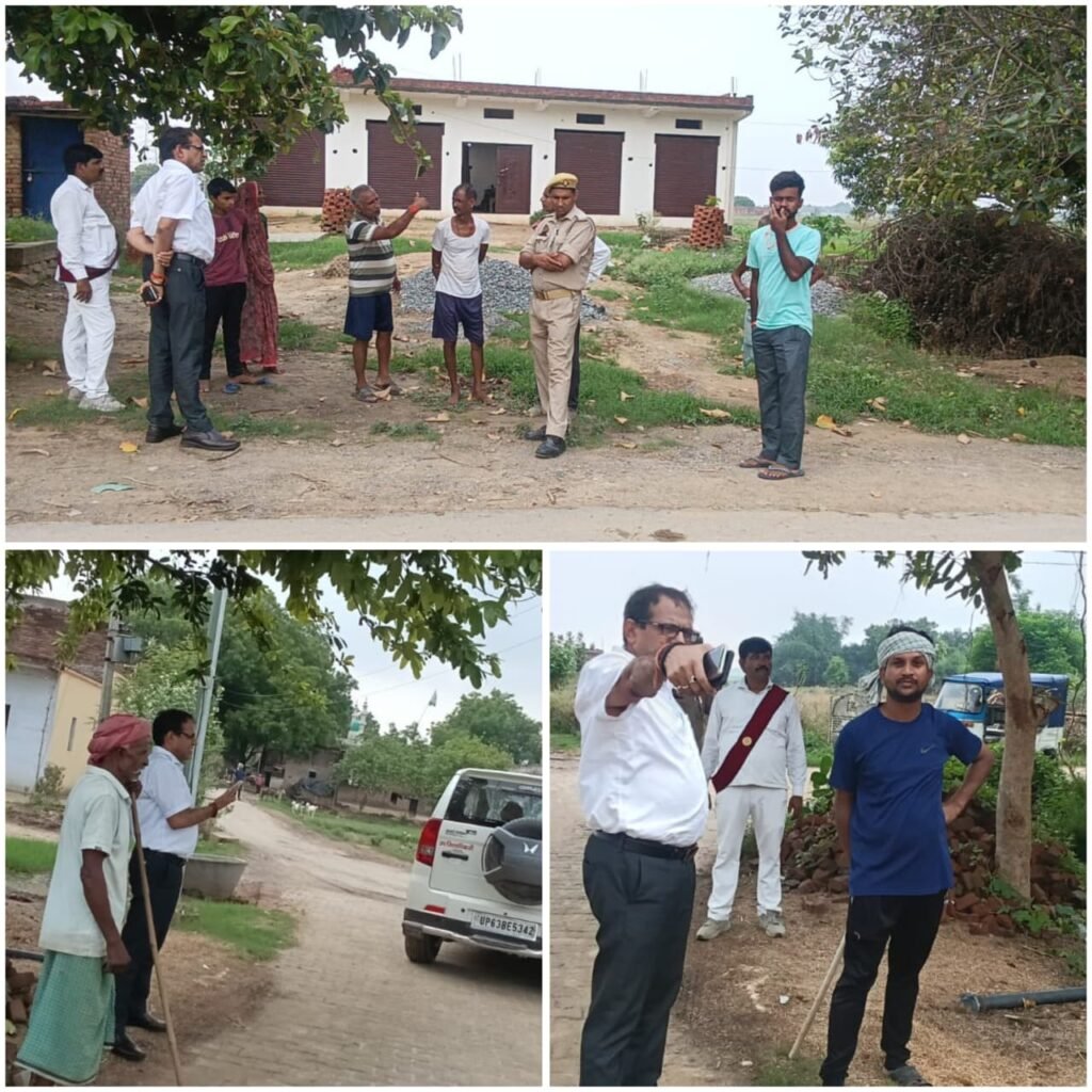 जिला अधिकारी पवन कुमार गंगवार के निर्देश पर देवापुर पचवल-भटौली मार्ग का SDM ने किया निरीक्षण, किसानों से की बात