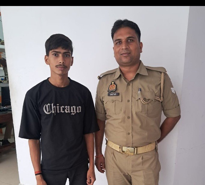 थाना अहरौरा पुलिस द्वारा नाबालिक के साथ दुष्कर्म के अभियोग से सम्बन्धित अभियुक्त गिरफ्तार
