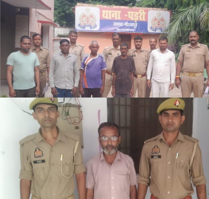 पुलिस अधीक्षक मीरजापुर द्वारा जनपद में चलायें गए 12 घण्टे के विशेष अभियान “ऑपरेशन चक्रव्यूह” के तहत कार्यवाही करते हुए कुल 13 वांछित/वारण्टी को किया गया गिरफ्तार