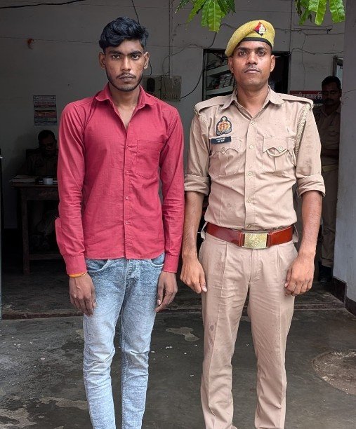 थाना विन्ध्याचल पुलिस द्वारा नाबालिक के दुष्कर्म करने के अभियोग से सम्बन्धित अभियुक्त गिरफ्तार