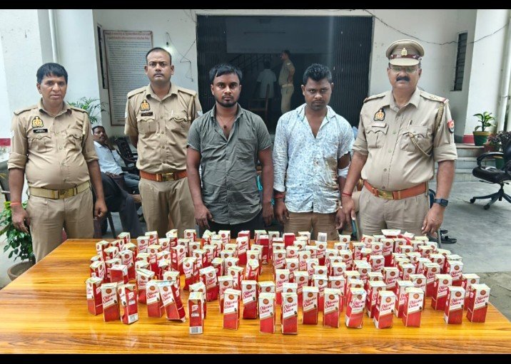 थाना जमालपुर पुलिस द्वारा 118 पाउच ट्रेटा पैक अवैध अंग्रेजी शराब के साथ 02 अभियुक्त गिरफ्तार थाना जमालपुर पुलिस द्वारा 118 पाउच ट्रेटा पैक अवैध अंग्रेजी शराब के साथ 02 अभियुक्त गिरफ्तार